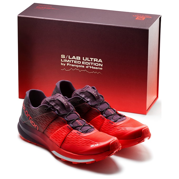 Zapatillas Trail Running Salomon Mujer Rojas / Moradas - Salomon Argentina S/LAB ULTRA LTD EDITION ,